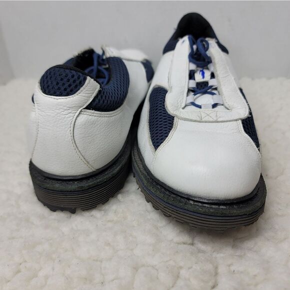 Allen Edmonds Jack Nicklaus Mens Golf Shoes size 11 White Navy Hybrid Spikeless main image 4